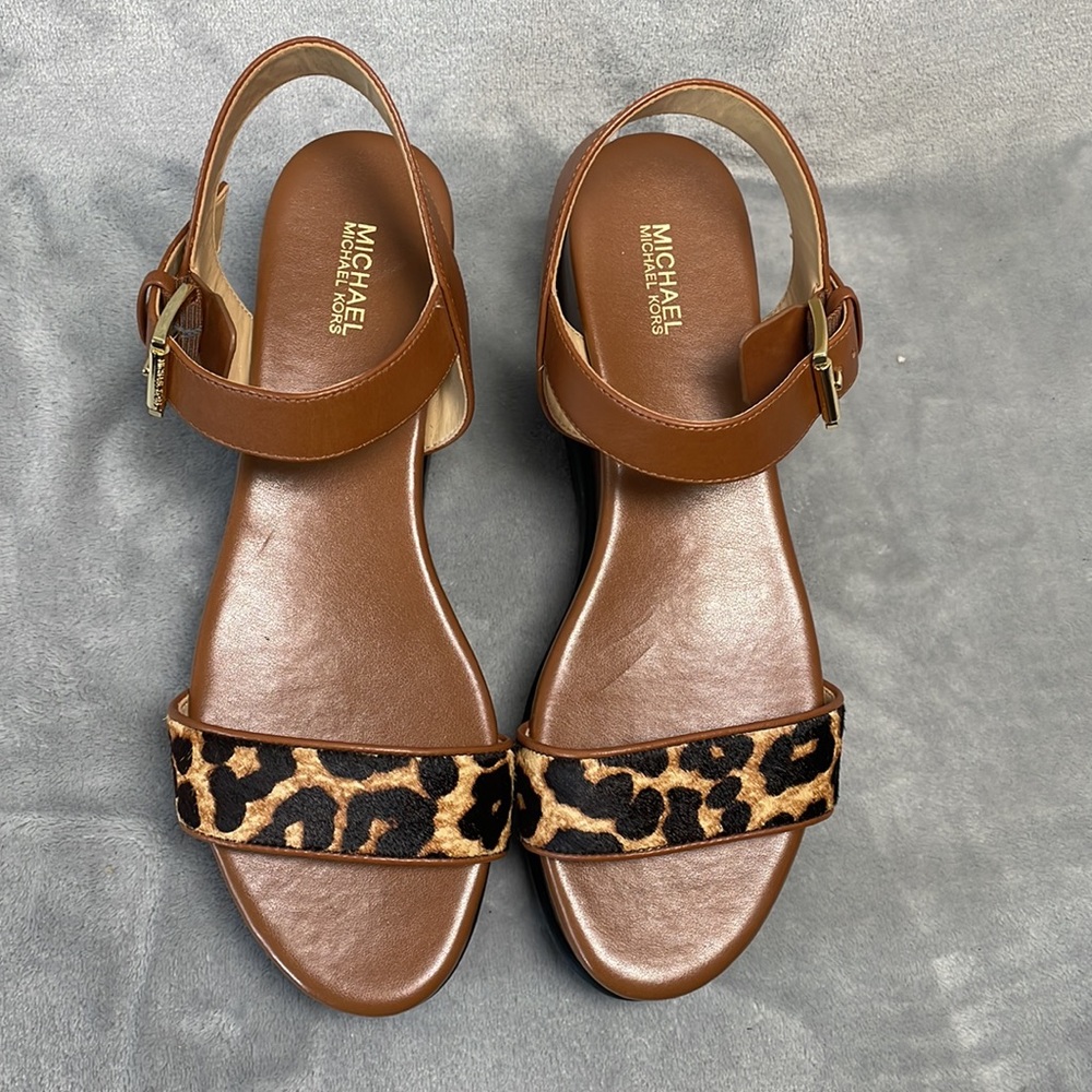 Michael Kors Marlon Platform Sandals Size 8 - Picture 4 of 8
